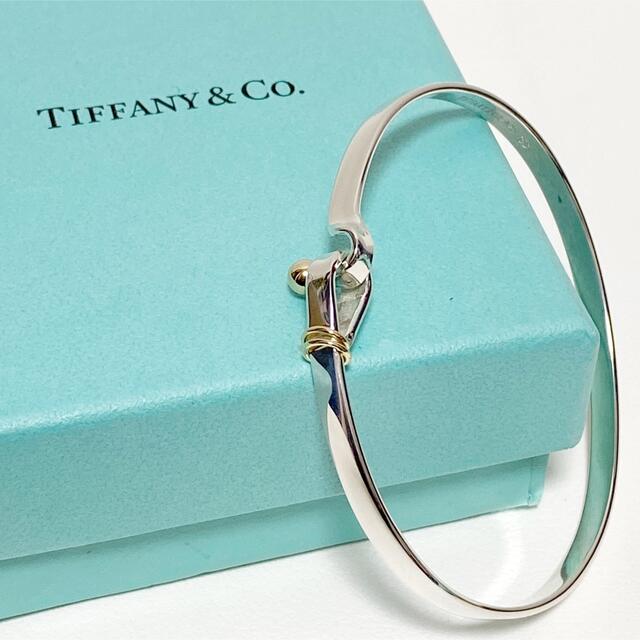 希少!Tiffanyティファニー バングルブレスレットフックアイシルバー