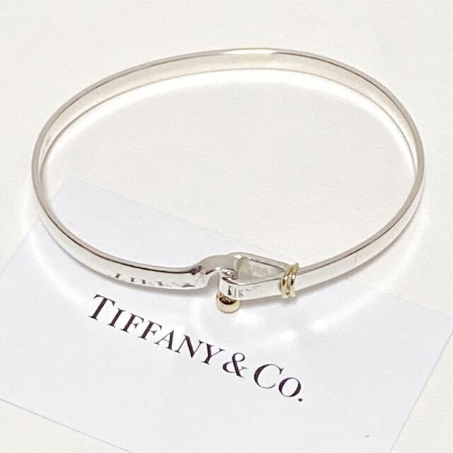 希少!Tiffanyティファニー バングルブレスレットフックアイシルバー