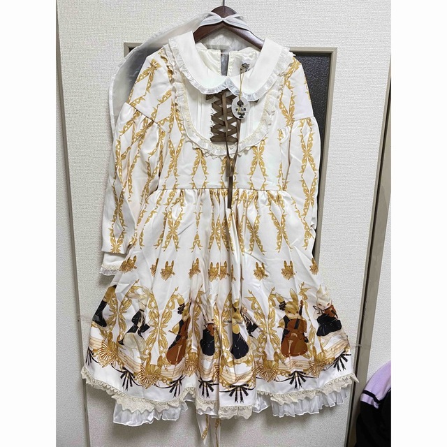 うさぎ　ゴスロリ ロリータ lolita 洋服 可愛い 萌え ワンピース レディースのワンピース(ひざ丈ワンピース)の商品写真