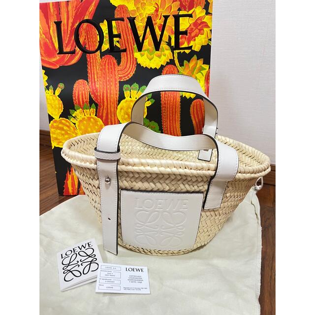 LOEWE - LOEWE ロエベ かごバッグ スモールサイズ ホワイト 白 Sの通販