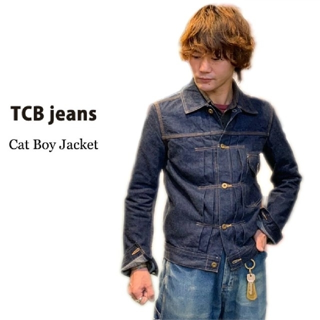 人気ブランドの TCB JEANS Cat Boy Jacket Gジャン/デニムジャケット