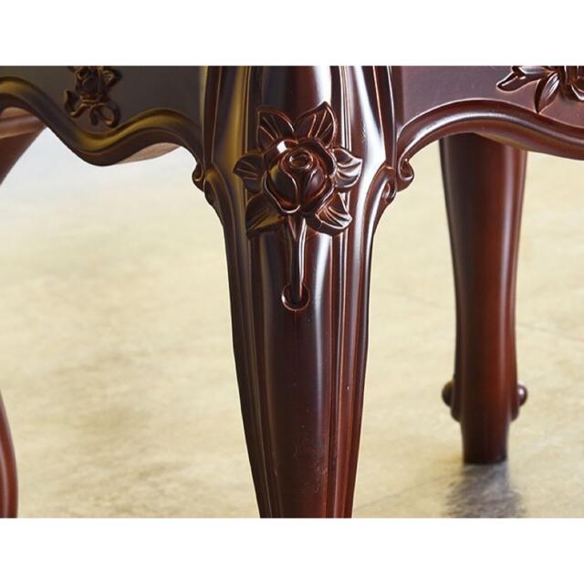 高級感 ．腰掛けいす．ヨーロッパ式スツール 高級軟座テーブル椅子 イス家具 雕刻 2
