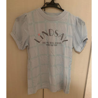 ナルミヤ インターナショナル(NARUMIYA INTERNATIONAL)の ナルミヤ　Lindsay   Tシャツ　袖レース水色　150cm(Tシャツ/カットソー)