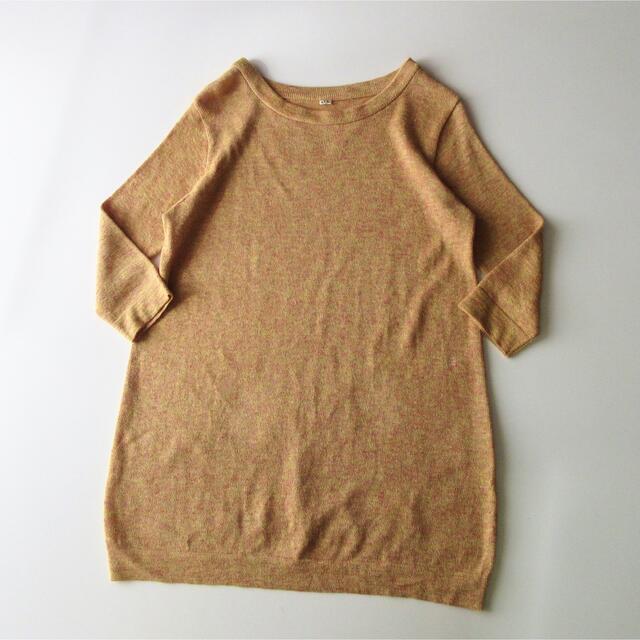 45rpm - 美品 45R 杢ラミー超ガーゼTUNIC ニットチュニック サイズ2