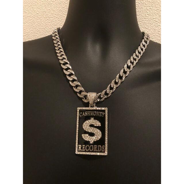 silver シルバー ネックレス  CZダイヤモンド　HIPHOPジュエリー