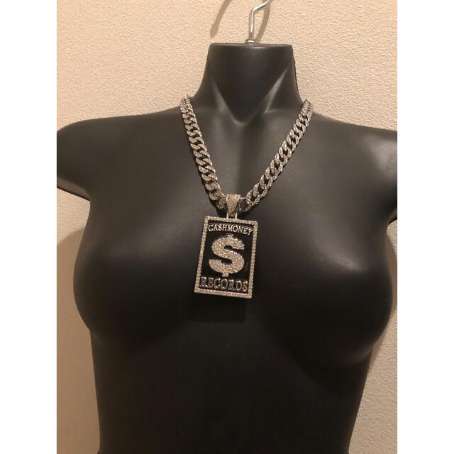 silver シルバー ネックレス  CZダイヤモンド　HIPHOPジュエリー