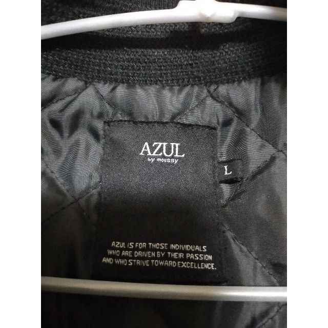 AZUL by moussy(アズールバイマウジー)の【売り尽くし】AZUL　レザー　ライダース　ボアブルゾン　黒　L　お洒落　訳アリ メンズのジャケット/アウター(レザージャケット)の商品写真