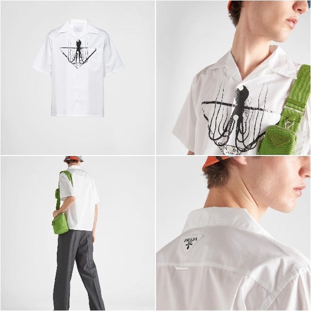 PRADA - 新品 2022ss プラダ タトゥーシャツ xs ホワイト PRADA - 新品 2022ss プラダ タトゥーシャツ xs ホワイト
