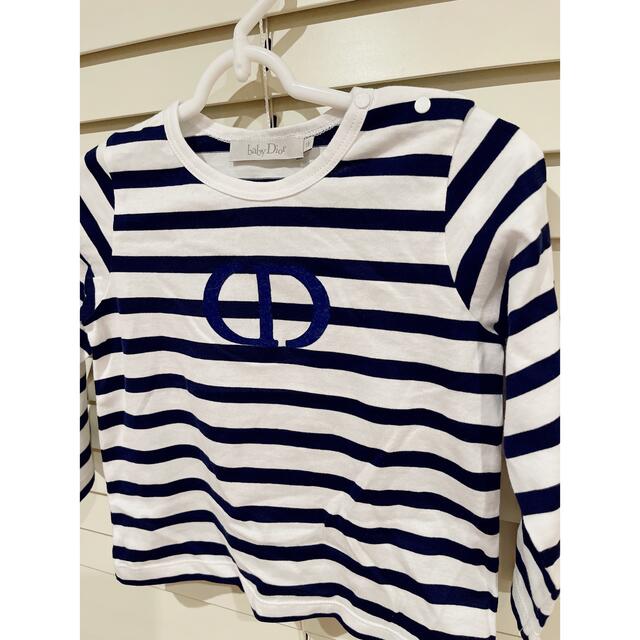 Dior(ディオール)のbaby Dior ディオール　ボーダーロンT キッズ/ベビー/マタニティのベビー服(~85cm)(Ｔシャツ)の商品写真