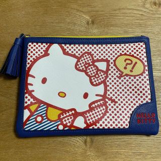 ハローキティ(ハローキティ)の新品　HELLO KITTYポーチ(キャラクターグッズ)