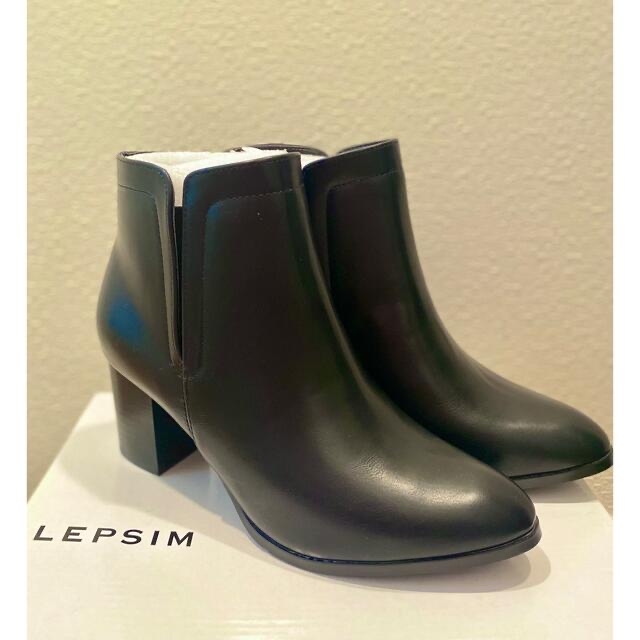 LEPSIM(レプシィム)のLEPSIM ゴアヒールブーツ (ブラック／黒) レディースの靴/シューズ(ブーツ)の商品写真