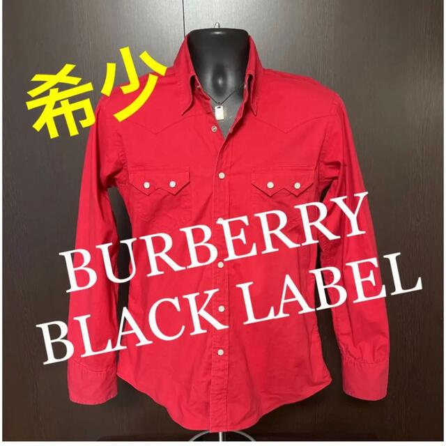 BURBERRY BLACK LABEL(バーバリーブラックレーベル)の希少品　BURBERRY BLACK LABEL ウエスタン長袖シャツ メンズのトップス(シャツ)の商品写真