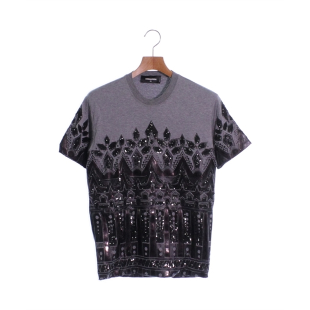 DSQUARED2 - DSQUARED ディースクエアード Tシャツ・カットソー XS グレーx黒 【古着】【中古】の通販 by