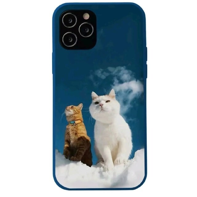 iPhone7/8/SE2　猫　ねこ　雪　かわいい　iPhoneケース スマホ/家電/カメラのスマホアクセサリー(iPhoneケース)の商品写真
