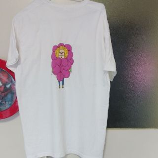 フルーツオブザルーム(FRUIT OF THE LOOM)のフルーツオブザルームなんか可愛いブサカワTシャツ紫メガネ女子男女兼用M(Tシャツ(半袖/袖なし))