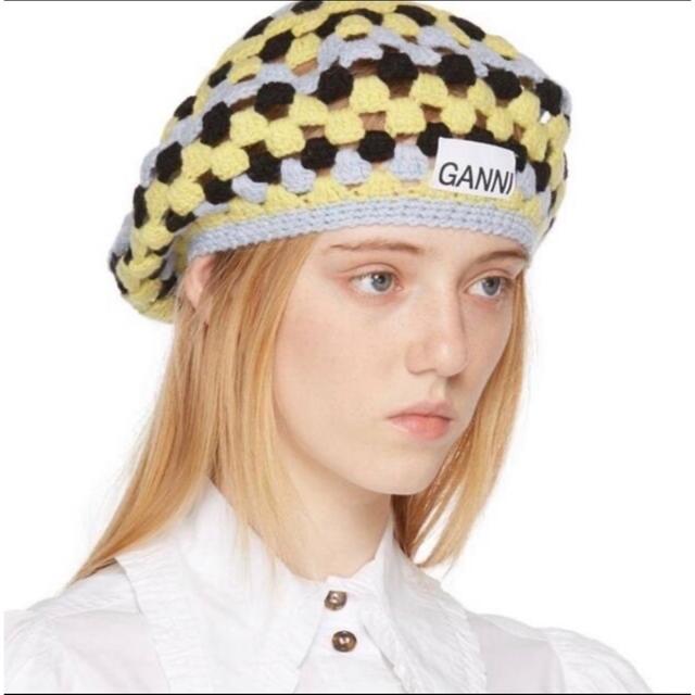 新品未使用✩GANNI ガニー クロシェ ベレー帽 ハット ニット帽