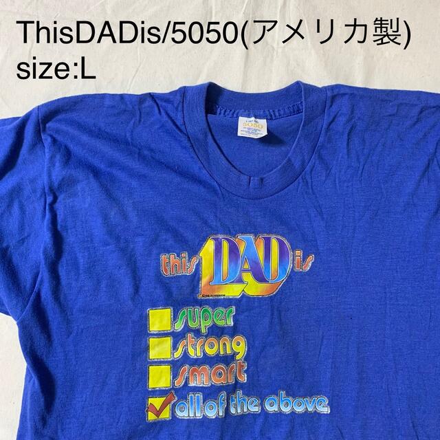 ThisDADis/5050ビンテージグラフィックTシャツ(アメリカ製)