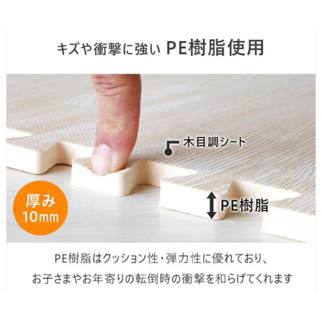 [新品]木目調ジョイントマット6畳分✖️2(12畳分64枚)