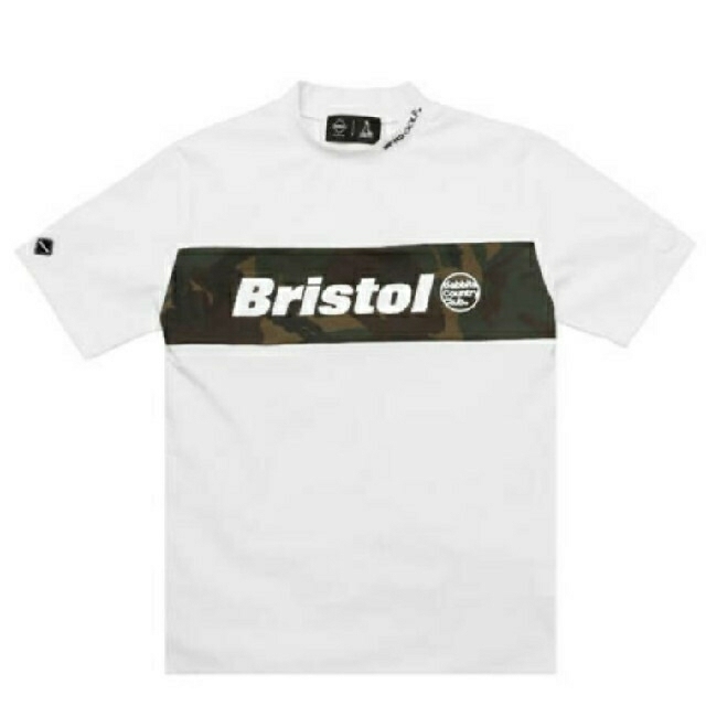 F.C.R.B.(エフシーアールビー)のFR2GOLF F.C.Real Bristol モックネック Tシャツ L 白 スポーツ/アウトドアのゴルフ(ウエア)の商品写真