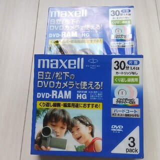 マクセル(maxell)のmaxell DVDビデオカメラ用 DVD-RAM DRM30H（6枚セット）(ビデオカメラ)