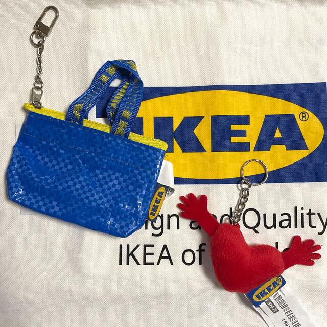 待望の再入荷! IKEA。イケア限定☆エコバッグ\u0026ハート型キーホルダーセット。渋谷。新宿。原宿 通販 IKEA イケア渋谷限定★HÖMOTORホモートル ライトグレー エコバッグ