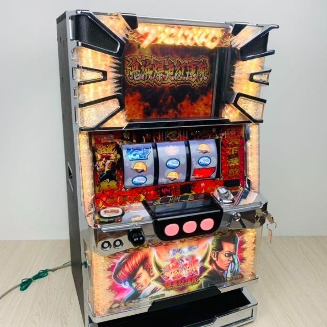 サントスピンク パチスロ実機 鬼浜爆走紅蓮隊 狂闘旅情編 コイン不要機