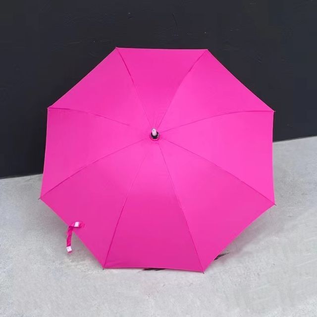 光る雨傘 LEDライト 傘 発光 点灯 点滅 グリップ 女性 男性 ピンク 1