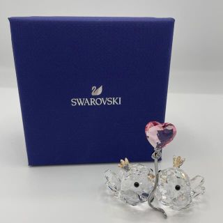 スワロフスキー(SWAROVSKI)の【レア！美品】ラブバード　スワロフスキー　オブジェ(置物)