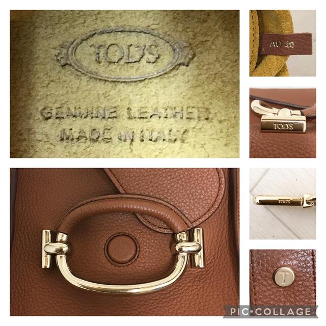 TOD'S(トッズ)の☆新品同様・保存袋付☆TOD’S トッズ Tリング レザーハンドバッグ 2way レディースのバッグ(ハンドバッグ)の商品写真