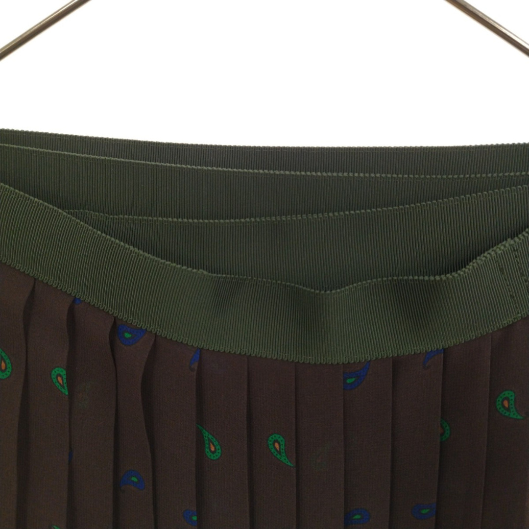 Sacai サカイ ベルト付きペイズリー柄ロングスカート レディース 20