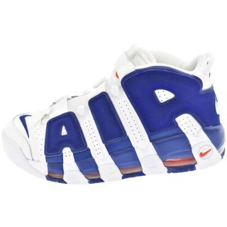 ナイキ(NIKE)のNIKE ナイキ AIR MORE UPTEMPO 96 KNICKS エア モアアップテンポ ハイカットスニーカー 921948-101 ホワイト/ネイビー(スニーカー)