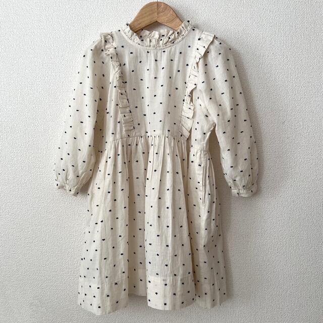 SOOR PLOOM(ソーアプルーム)のsoorploom 6y swiss dotワンピース キッズ/ベビー/マタニティのキッズ服女の子用(90cm~)(ワンピース)の商品写真