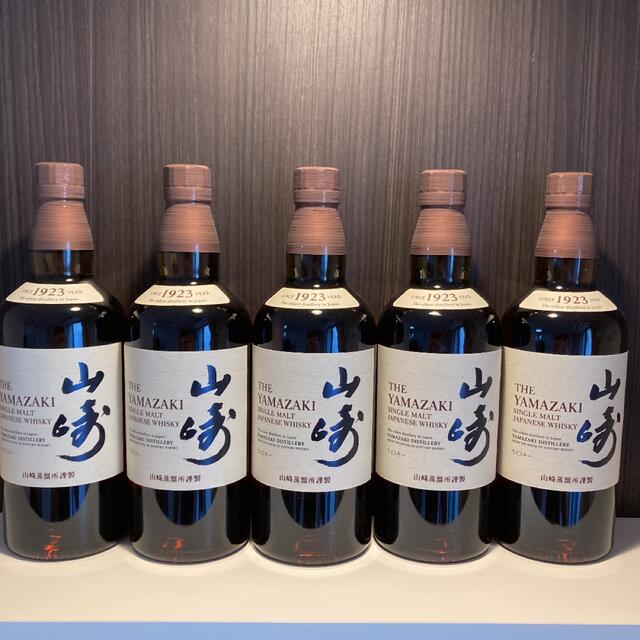 サントリー 山崎 シングルモルト ウイスキー 43度 700ml 5本セット
