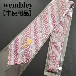 【新品】Wembley　ヴィンテージ　ネクタイ　silk　マルチカラー　メンズ(ネクタイ)