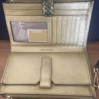 マイケルコース(Michael Kors)のMICHEAL KORS ダブルジップ ウォレット リストレット JETset(財布)