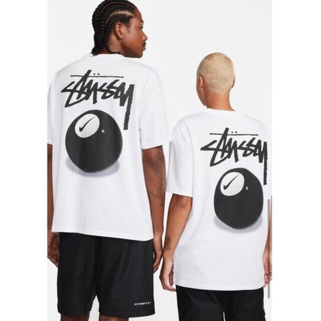 Tシャツ/カットソー(半袖/袖なし)Stussy × Nike SS 8 Ball T-Shirt White  M