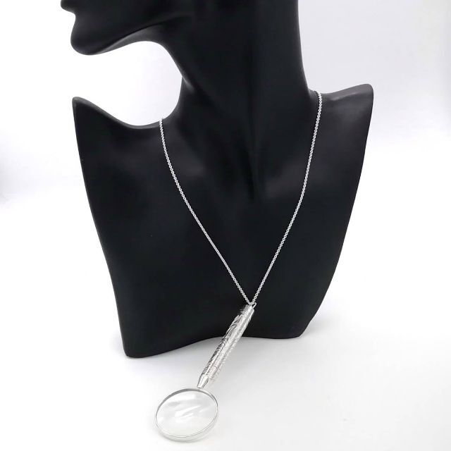Tiffany & Co. - ティファニー 彫刻 ルーペ シルバー ネックレス AA100