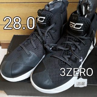 アンダーアーマー(UNDER ARMOUR)の新品　アンダーアーマー　3ゼロ  3ZERO　バッシュ　28スニーカー　ブラック(スニーカー)