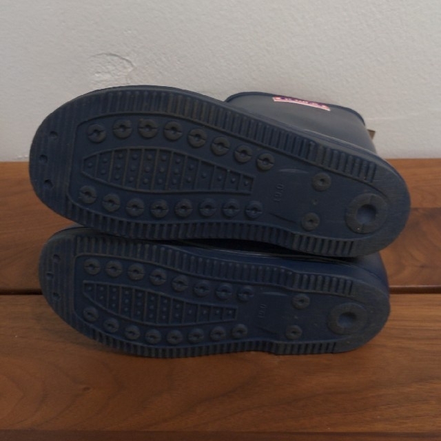 日本製　スタンプル長靴　19センチ　ネイビー キッズ/ベビー/マタニティのキッズ靴/シューズ(15cm~)(長靴/レインシューズ)の商品写真