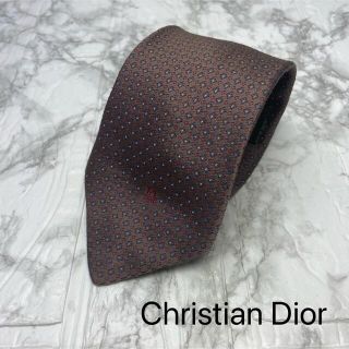 クリスチャンディオール(Christian Dior)のクリスチャンディオール ネクタイ ドット スクエア シルク ロゴ(ネクタイ)