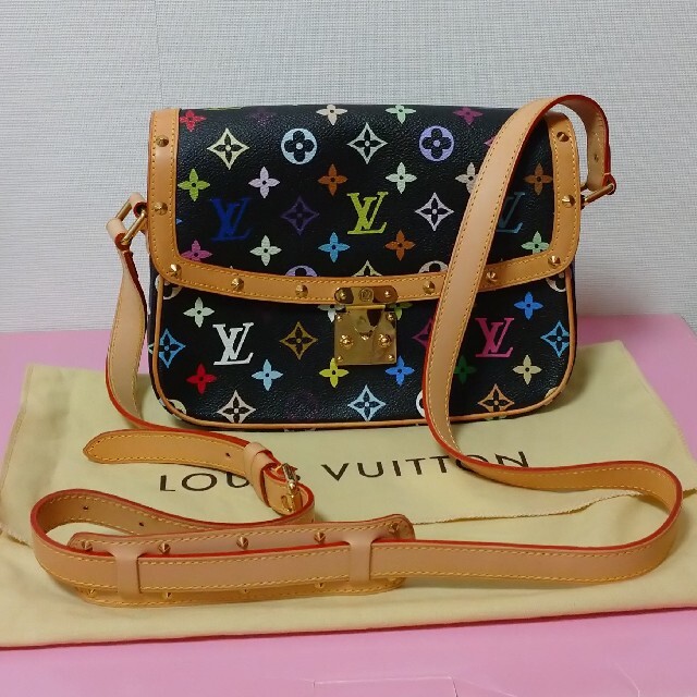 ラウンド 【超美品】ルイヴィトン マルチカラー ソローニュ - VUITTON