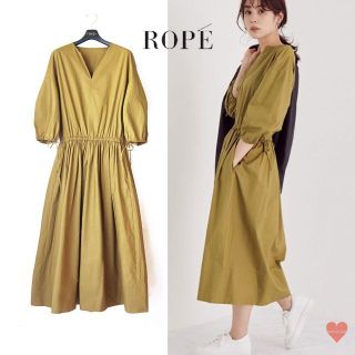 ロペ(ROPE’)のROPE ( ロペ )秋口に♪キーネックタイプライターワンピース【自宅洗濯可】(ロングワンピース/マキシワンピース)