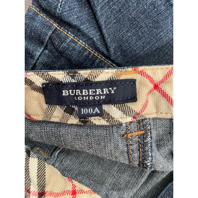 BURBERRY(バーバリー)のバーバリー BURBERRY デニムフリルスカート　100cm キッズ/ベビー/マタニティのキッズ服女の子用(90cm~)(スカート)の商品写真