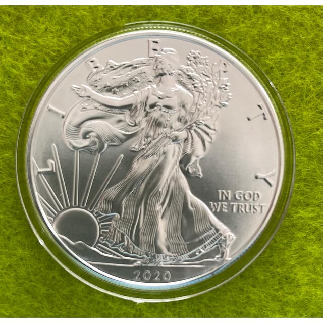 純銀  2020年 アメリカ「イーグル・ウオーキング リバティ」 1オンス銀貨