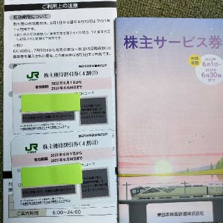 JR東日本　株主優待券2枚　☆匿名配送(その他)