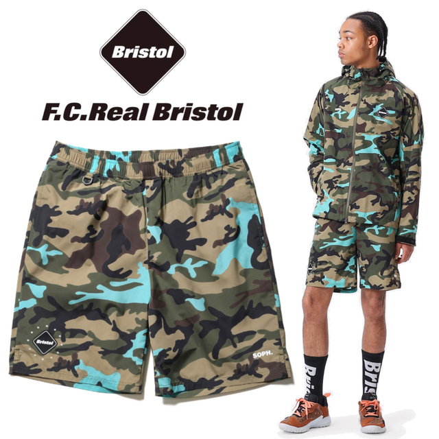 FCRB CAMOUFLAGE TEAM SHORTS M