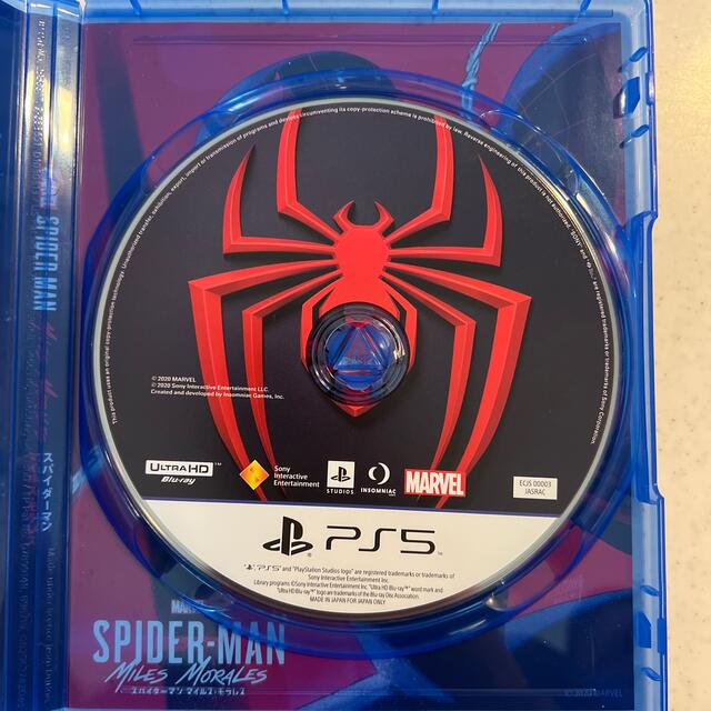 Marvel’s Spider-Man： Miles Morales（スパイダー エンタメ/ホビーのゲームソフト/ゲーム機本体(家庭用ゲームソフト)の商品写真