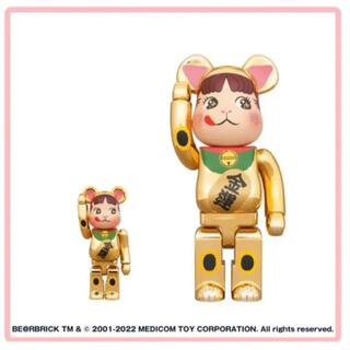 ベアブリック(BE@RBRICK)のBE＠RBRICK 招き猫 ペコちゃん 金運 金メッキ 100% & 400%(その他)