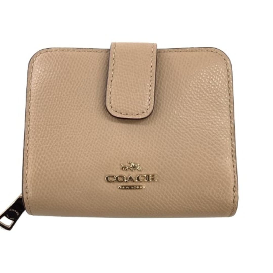 ♪♪COACH コーチ レディース ２つ折り財布 ベージュ