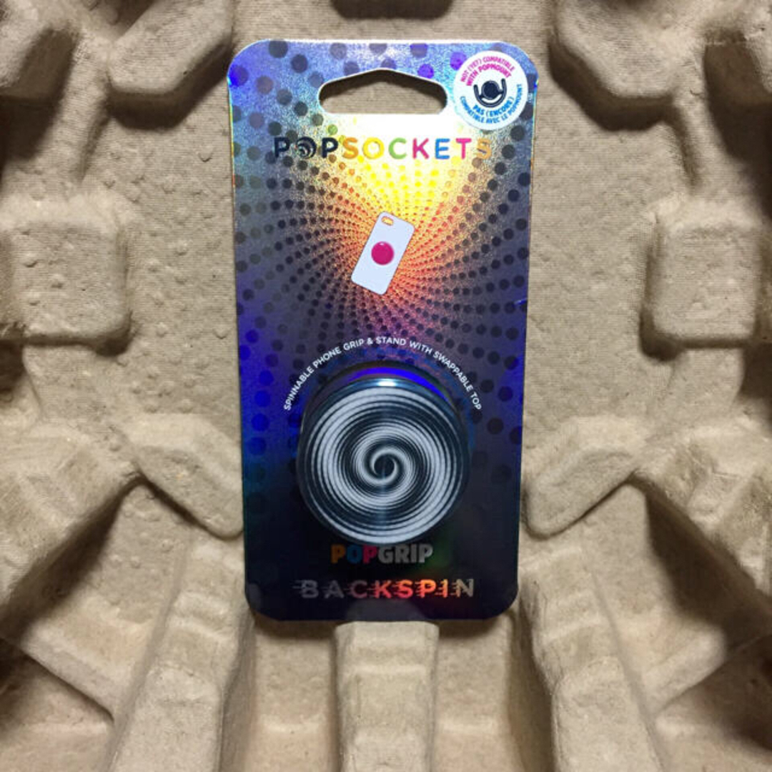 POP SOCKETS ポップソケッツ バックスピン スマホグリップ スマホ/家電/カメラのスマホアクセサリー(その他)の商品写真